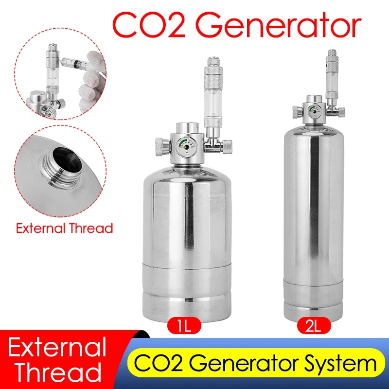 Planted Aquarium Co2 Kit - 1L/2L 수족관 CO2 발생기 시스템 키트