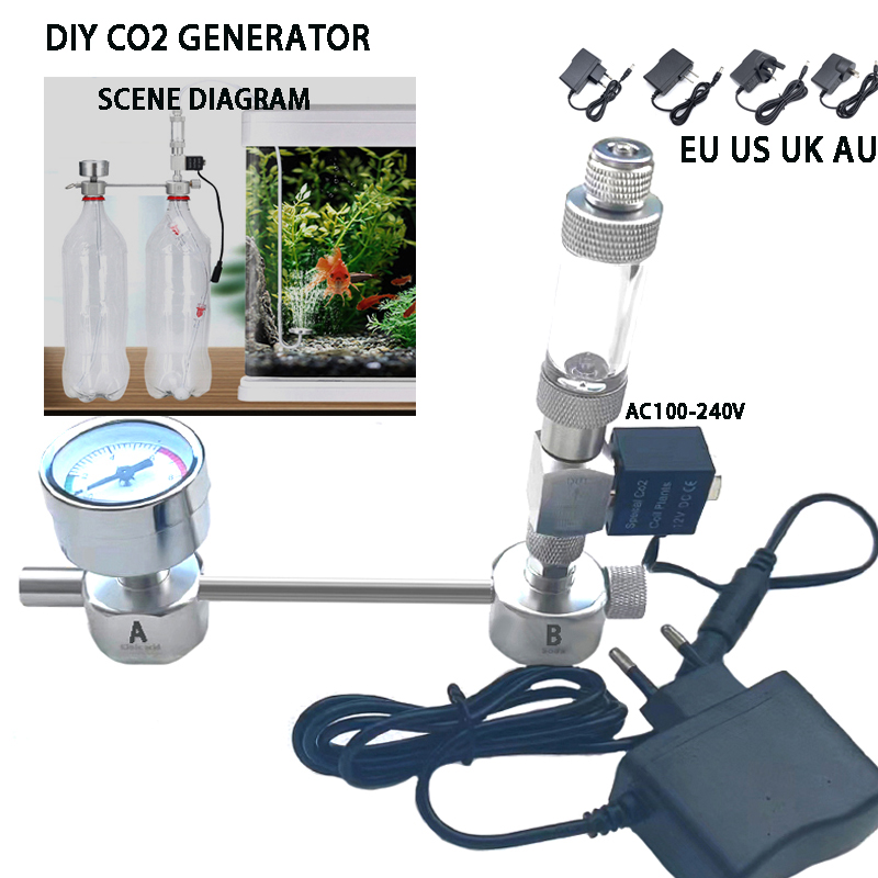 Planted Aquarium Co2 Kit - 수족관 DIY CO2 발생기 시스템 키트