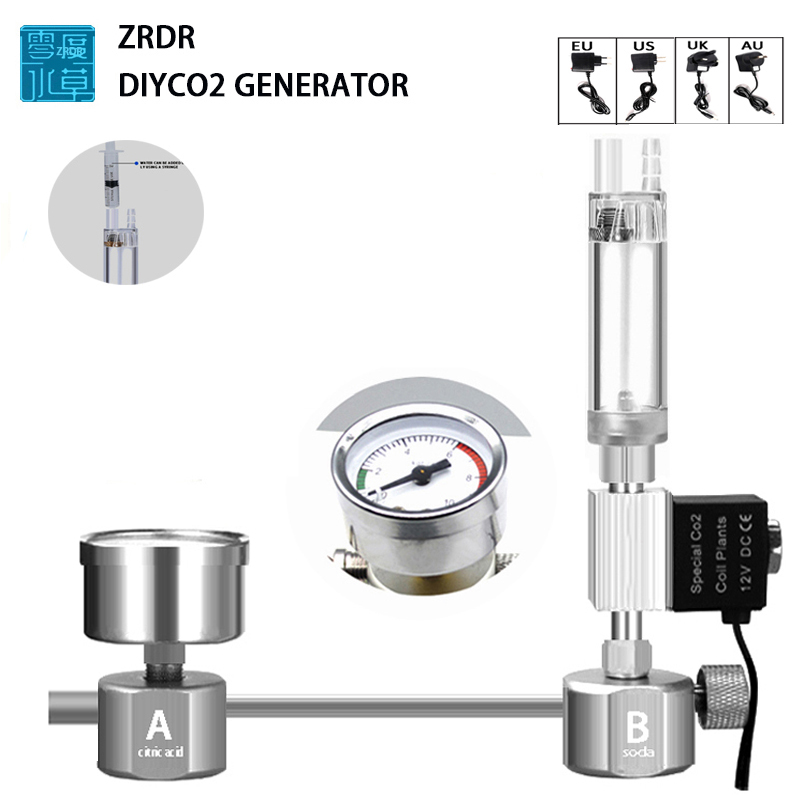 Planted Aquarium Co2 Kit - 수족관 DIY CO2 반응기 발생기 시스템