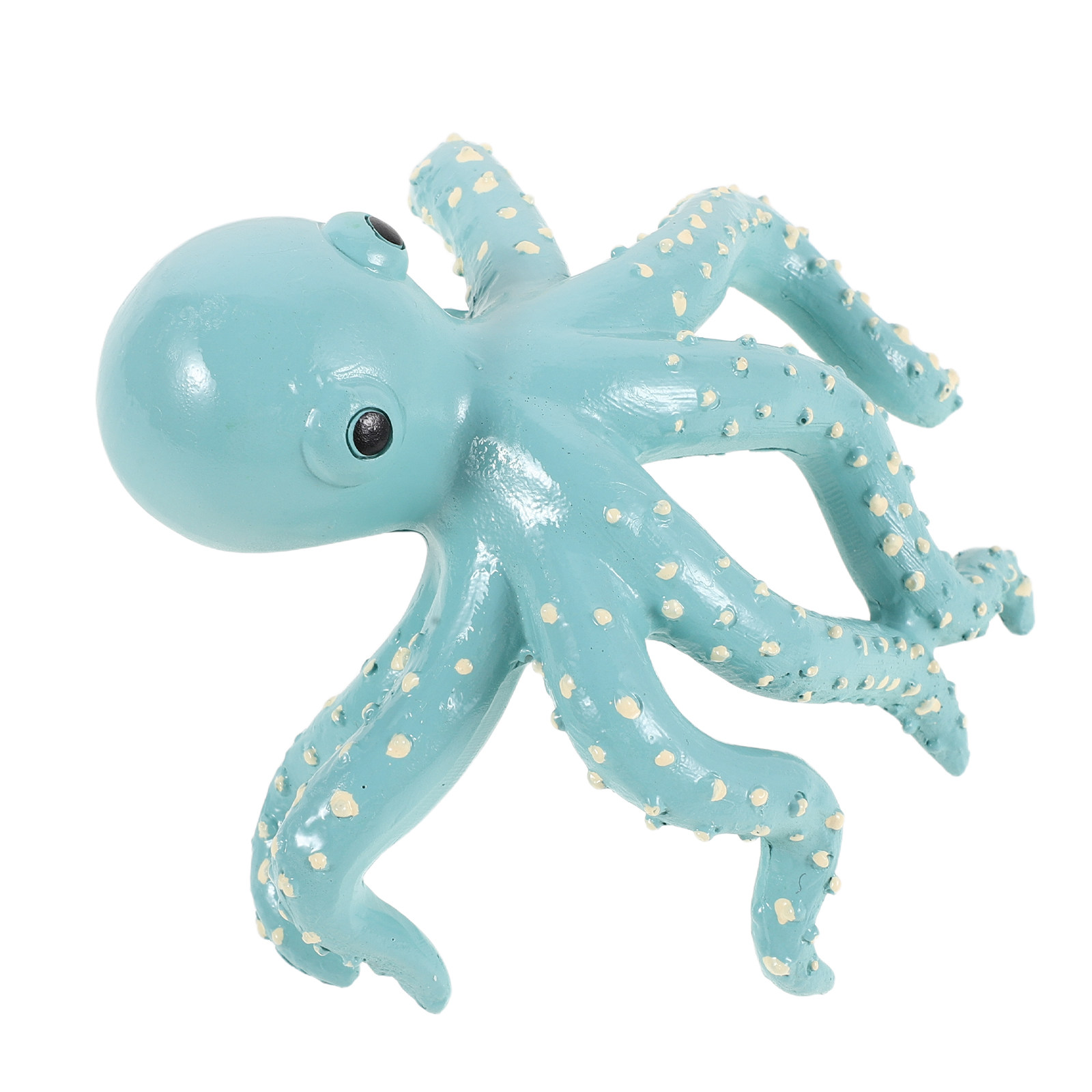 Aquarium Plant Octopus - 등반하는 문어 모양 레진 조각상 미니어처