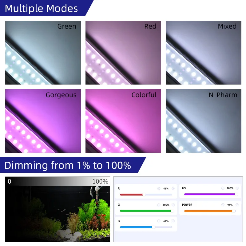 ZXY 핫세일즈 위크 아쿠아 M1200Pro RGB U - Planted Aquarium For Sale 리뷰 및 가격